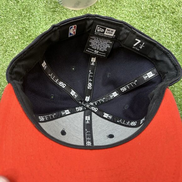 Oklahoma City Thunder Hat Cap Fitted 59Fifty Two Tone Adult Size 7 1/4 - Picture 3 of 4